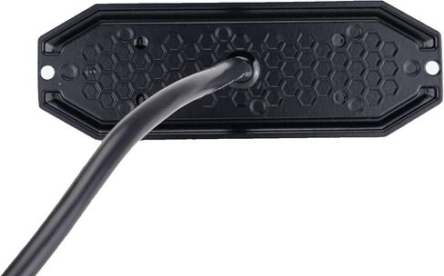 UT01 Surface Mount Warning Strobe Grille Grille Head [SAE Class 1] [Color Dual Color] [IP68] للشرطة وسحب شاحنات البناء A/B/R/W (العنبر/الأبيض ، 6 + 6 LED) in Kuwait