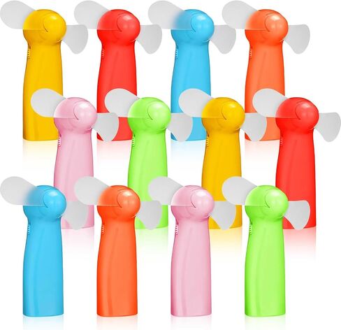 Retisee 12 Pcs Mini Hand Held Fan Personal Fan Battery Powered with Soft Foam Blades Small Fan Pocket Fan for Travel Hiking Home Indoor Office Kids Girls Women Makeup in Saudi Arabia