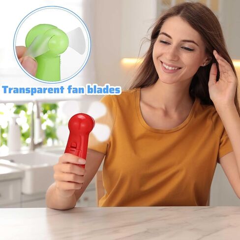 Retisee 12 Pcs Mini Hand Held Fan Personal Fan Battery Powered with Soft Foam Blades Small Fan Pocket Fan for Travel Hiking Home Indoor Office Kids Girls Women Makeup in Saudi Arabia