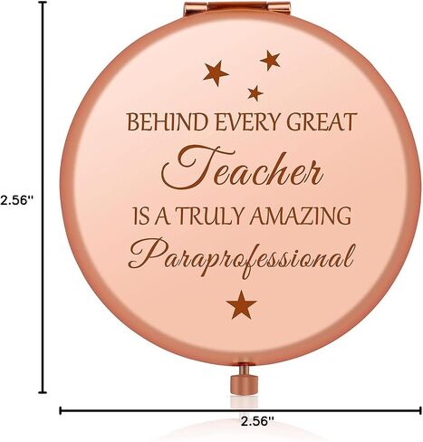 Jielahua Paraeducator Appreciation Gift for Women Thank You Gift for Teaching Assistant Rose Gold Compact Mirror para Teacher Gifts Paraprofessional Gifts for Women Retirement Gift for Teacher’s Aide in Saudi Arabia