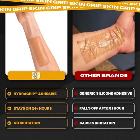 Skin Grip Medical Grade Silicone Scar Tape 1.6"x120" Roll - Increased Strength & Reduced Irritation - Silicone Scar Sheets For Face, Surgical Scars, C-Section, Keloid Treatment, Tummy Tuck, Burn, Acne in Kuwait