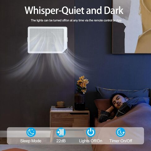 NEWPAD Air Purifiers for Home Large Room Up to 1615 sq ft, True HEPA Wall-Mounted Purifiers for Bedroom, Pets, Capture 99.97% Particles of Dust, Smoke, Pets Dander, Odors, Auto Mode in Saudi Arabia