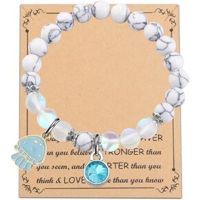 FUSTMW Jellyfish Bracelets Cute Jellyfish Gifts for Jellyfish Lovers Merch Sea Animal Accessories Sea Creature Gifts