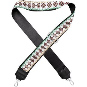 GLENLCWE Tribal Native Indian African Aztec Print Wide Purse Strap Replacement Belt Adjustable Shoulder Strap for Crossbody/Canvas/Purse/Handbag