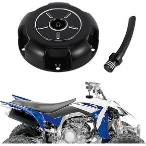 غطاء غلاف غلاف قبلة وقود ATV ل YFZ450 2004-2009 2012-2013 YFZ450R 2009-2025 YFZ450X 2009-2011 Black ، SEAL Good ، من السهل تحريفه وتشديده