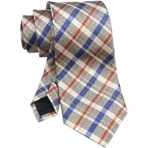 علاقات Kihatwin للرجال Tartan Plaid Stripe الرسمي مصمم زفاف مصمم الرقبة