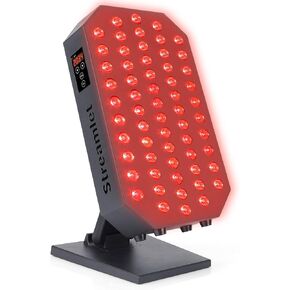 Red Light Therapy for Face, Body, 60 Dual Chip Clinical Grade LED with Timer and Stand, 660nm 850nm Near Infrared Light Therapy Lamp for Skin Health, Pain, Recovery, Improve Sleep