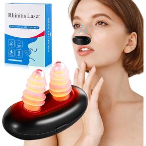 Red Light Nasal Therapy Device, No More Colds, Portable Nasal Soothing Device for Adults, Home and Travel Easy to Carry (Black)