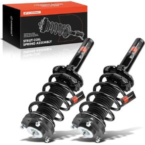 A-Premium Front Pair (2) Complete Strut & Coil Spring Assembly Compatible with Volkswagen Passat 2012-2015 2.0L 3.6L, Passat 2016-2017 3.6L, Passat 2018-2019 2.0L 3.6L, Driver and Passenger Side