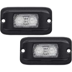 Flush Mount LED Fog Pods Light ، 4.3 بوصة القيادة على الطرق الوعرة ، تعمل على القيادة على الطرق الوعرة للأضواء العكسية لجرار مركبة SUV Truck Truck Truck Deck ، 6000K Beh-Wide Flood Beam ، 2 Pack