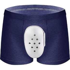 JIAHG Men's Circumcision Underwear Post-Surgery Care Boxer Briefs for Foreskin Cut Protection Breathable Recovery Underwear
