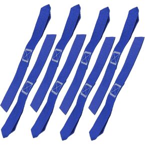 8 PCS حلقة ناعمة ربط الأشرطة ، و 1800 رطل السعة الحمل و 4800 رطل قوة التعادل أسفل الحلقات ، ومكافحة شحن السيارة إصلاح الأشرطة الإضافية للدراجات النارية ATV الدراجات الأوساخ (أسود)