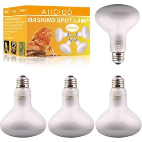 Aiicioo مصباح الحرارة الأحمر الزواحف - 150W بقعة ضوء تحت الحمراء للتشمس لمصباح إضاءة التنين المخبوز لمصباح Gecko Iguana Snake Ball Python Night Time in Kuwait