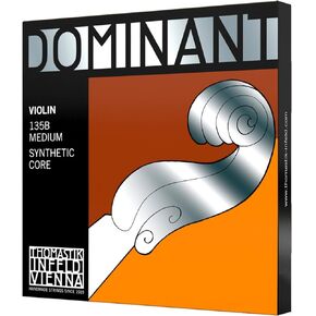 Thomastik Dominant 4/4 Violin String Set - Medium Gauge - Steel Ball-End E