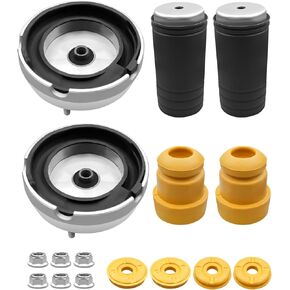 12 Pcs Front Strut Shock Mount with Upper Lower Support and Bump Stops Kits Replace 31336788776 31336774738 31336776391 31336857001 31336776390 Compatible with BMW X5 2007-2009 X6 2008-2009