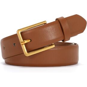 VONMELLI Belt for Women, Women's Leather Belt for Jean Dress, Fashion Ladies Belts with Rectangle Buckle