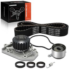 مجموعة حزام توقيت محرك A-premium مع مضخة المياه متوافقة مع Acura Integra 1996-2001-DoHC 1.8L