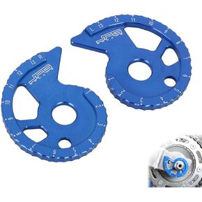 JFG RACING Dirt Bike Rear Axle Block,CNC Chain Tensioner Adjuster for XT 250 2008-2025-Blue