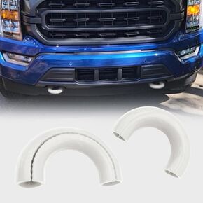 أغطية خطاف السحب لفورد F150 2004-2024 ، Big Bend ، Bronco Base ، Banks Outer 2021-2024 ، تناسب الأكمام المطاطية الخطاف الأمامية لـ Toyota Tundra 2017-2021 (أبيض)