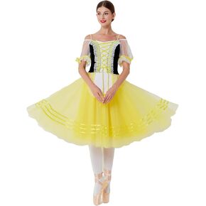 MTPLOP Girls Ballet Swan Dance Dress Adults Performance Long Tulle Dress Role Playing Halloween Costumes