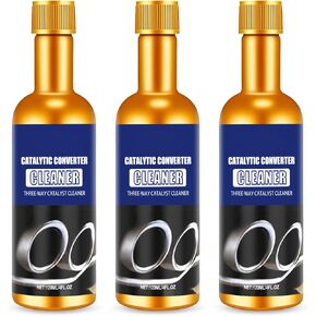 Three-Way Catalytic Converter Cleaner, Boost up Catalytic System Clean,120ml/4FL.OZ, Engine Performance System Cleaner, 3-Pack