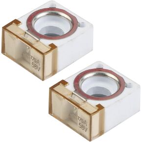 HABF 58V Battery Fuse for Boat Truck RV Multi-Battery Ignition Systems Terminal Fuse Block Kit 30-300A Durable Ceramic & Visible PES Construction(300A,2PACK)