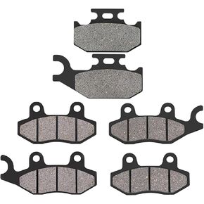 AHL Front and Rear Brake Pads Compatible with YAMAHA RHINO YXR 450 All models 2004-2009/Rhino 660, Rhino 450 & 2006-2012 Raptor 700