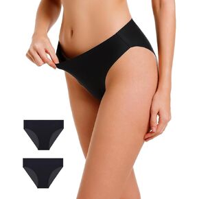 Womens Underwear,Seamless No Show Full Coverage Panties, Breathable Stretch Soft Hipster for Everyday Wear