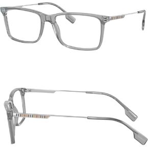 BURBERRY BE2339 Rectangle Shape Acetate Eyeglasses with eSHADES Luxury Eyewear Kit Bundle