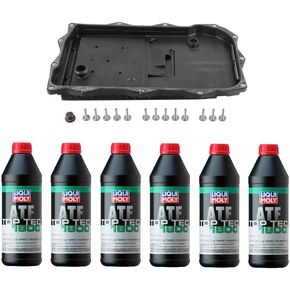 Auto Trans Service Kit: Pan Assembly + 6L ATF for Land Rover LR4, Range Rover (2014+)