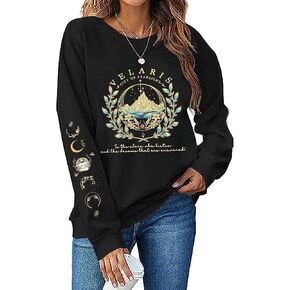 Women Acotar Velaris Sweatshirt City Of Starlight Lightweight Pullover Top Bookish Long Sleeve Clothes