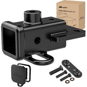 Nilight 2 بوصة المقطورة الخلفية Hitch Class 3 Tow Tow Towing Hitch & Cover Kit ل Dodge RAM 1500 2019 2020 2021 2022 2023 2024 مع غطاء عقبة