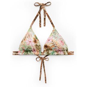 Woman's Triangle Swimsuit Top Wild Tropics