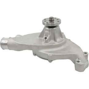 LABLT Short Water Pump Satin Aluminum High Volume Replacement for Big Block 396 402 427 454 1955-1968