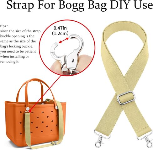 ZOOEASS Replacement Crossbody Strap for Bogg Bag 1.5" Wide Adjustable Shoulder Straps for Handbag Beach Tote Bogg Accessories in Saudi Arabia