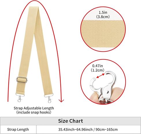 ZOOEASS Replacement Crossbody Strap for Bogg Bag 1.5" Wide Adjustable Shoulder Straps for Handbag Beach Tote Bogg Accessories in Saudi Arabia