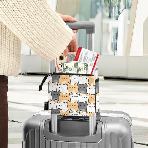 Luggage Cup Holder Travel Portable Free Hand Drink Carrier Suitcase Drinks Beverage Holder Carry-On Bottle Mug Holder Organizer Bag Travelers Accessories in Kuwait