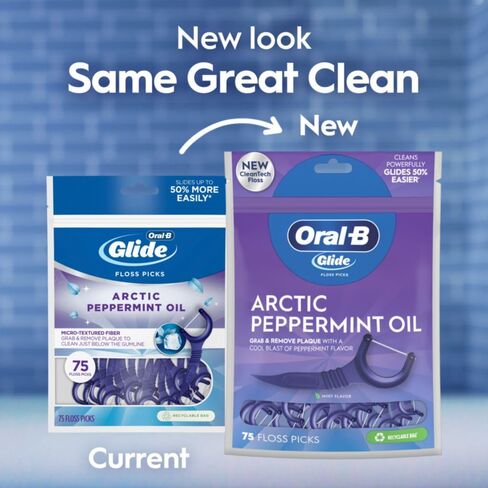 Oral-B Glide 3D White Floss Picks Radiant Mint, 75CT (Pack of 6) in Saudi Arabia