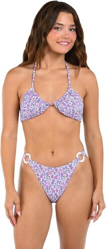 Citrus Women's Standard Triangle Halter Bikini Swimsuit Top in Kuwait
