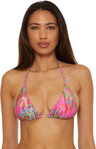 BECCA Women's Polynesia Triangle Bikini Top, Adjustable, Tie Back, Swimwear Separates in Saudi Arabia