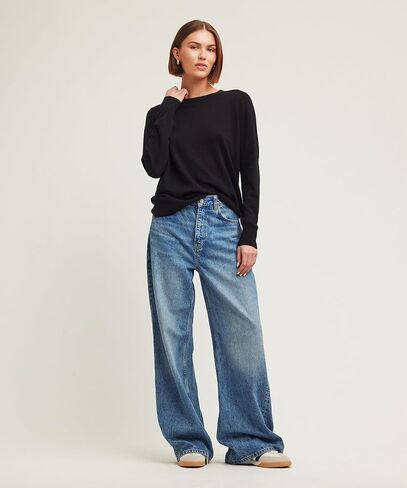 Women's Cotton Cashmere Crewneck in Saudi Arabia
