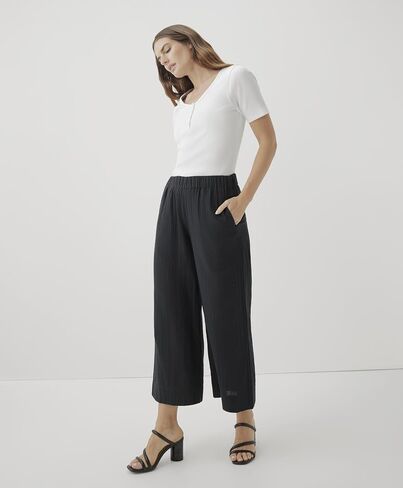Pact Organic Cotton Women's Gauze Wide Leg Pant in Saudi Arabia