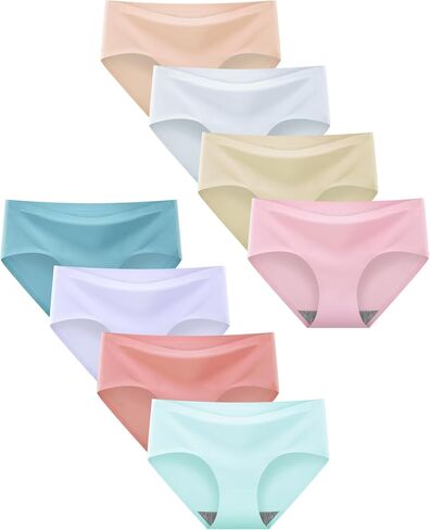 Finihen Teen Girls Underwear Seamless Big Girls Panties No Show Multipack. in Kuwait