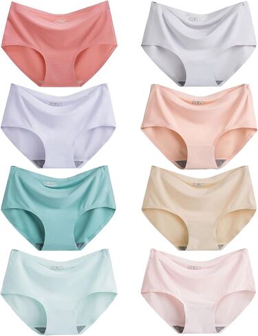 Finihen Teen Girls Underwear Seamless Big Girls Panties No Show Multipack. in Kuwait