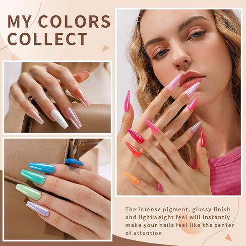 CHOSEOS 36 Colors Acrylic Crystal Powder Set to Achieve Salon Quality Nails At home, Perfect For Beginners And Professionals in Saudi Arabia