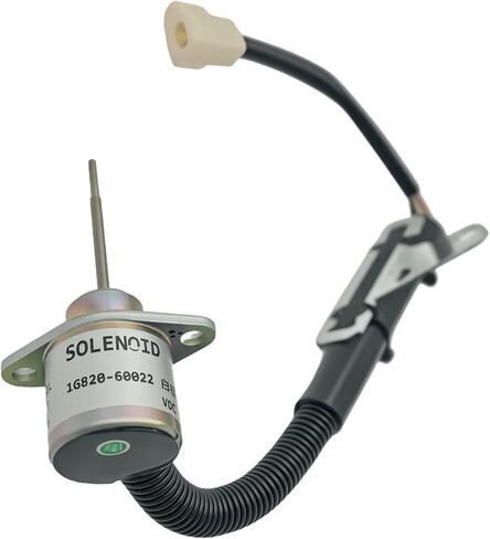 Thcbme 1G820-60022 Shutoff Solenoid Valve 12V for Kubota KX41 KX41-3 KX016 KX018 U15 U17 Engine D782 D902, Replaces 1G820-60012, 1G820-60020, 1503ES-12A5SUC9SLC24, SA-5156-12 in Saudi Arabia