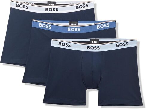 BOSS Men's 3-Pack Multi Color Bold Logo Boxer Briefs in Saudi Arabia