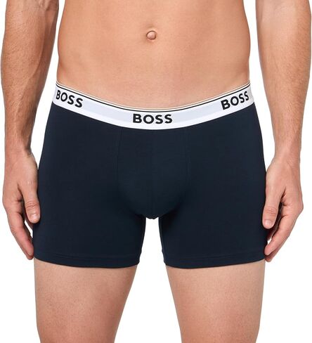 BOSS Men's 3-Pack Multi Color Bold Logo Boxer Briefs in Saudi Arabia