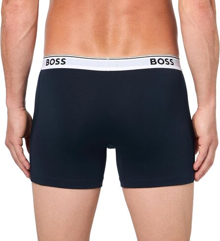 BOSS Men's 3-Pack Multi Color Bold Logo Boxer Briefs in Saudi Arabia