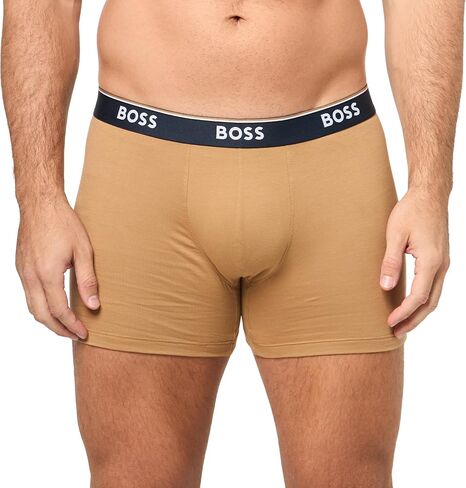 BOSS Men's 3-Pack Multi Color Bold Logo Boxer Briefs in Saudi Arabia